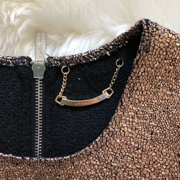 Whitney Eve Butterfly Ginger Textured Sleeveless Shift Dress 2 - Picture 6 of 9